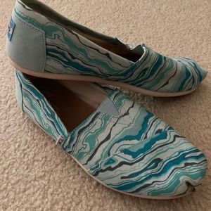 Blue Toms Size 8.5
